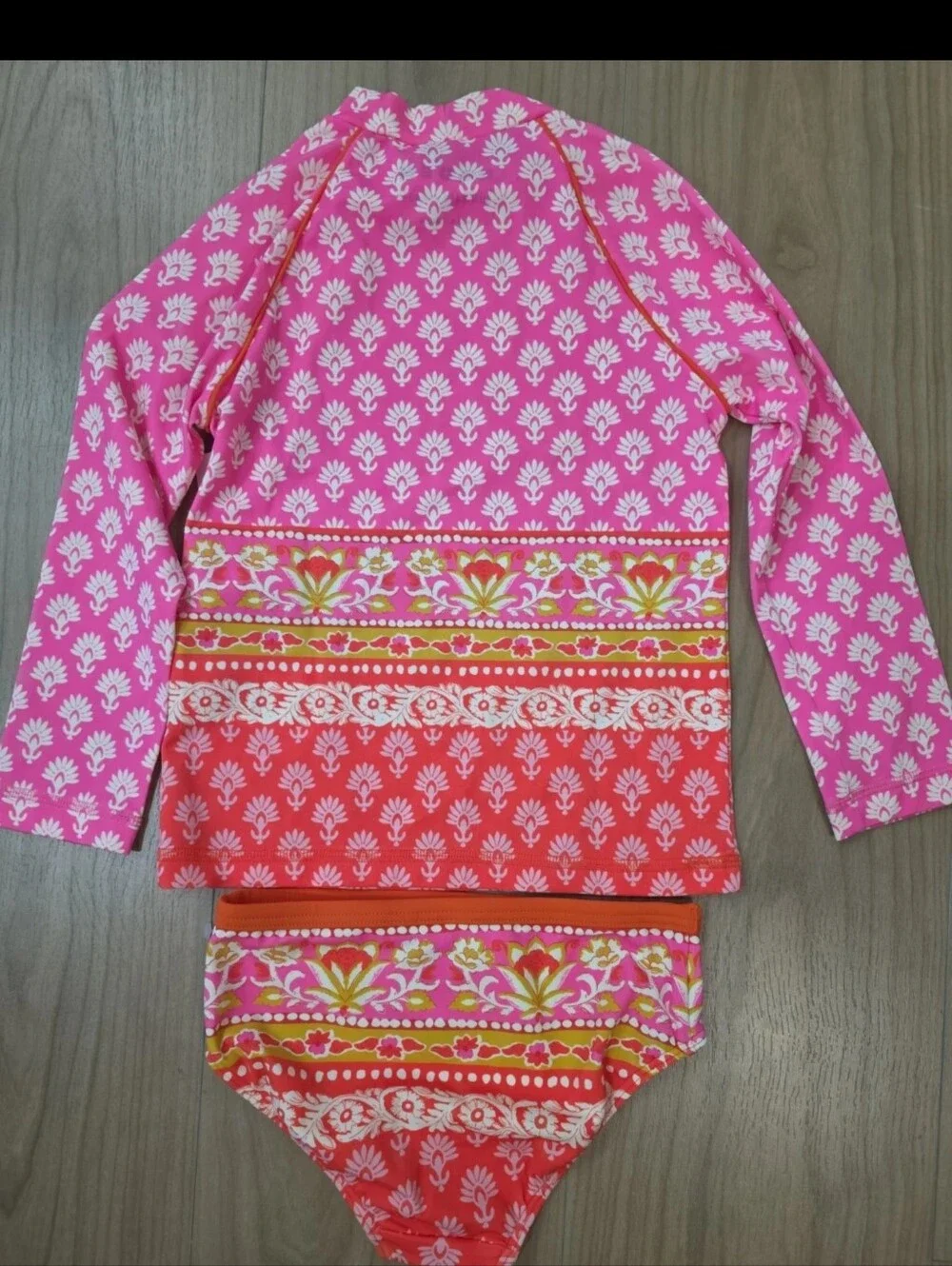 Mini Boden Rash Gusrd Swimsuit Set 5-6 Years